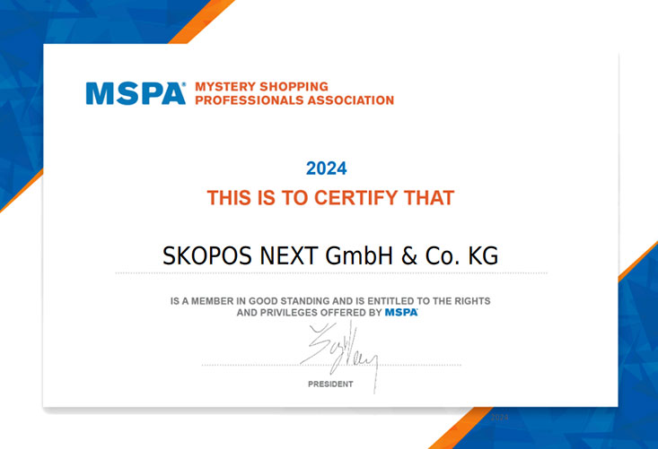 MSPA-Zertifikat